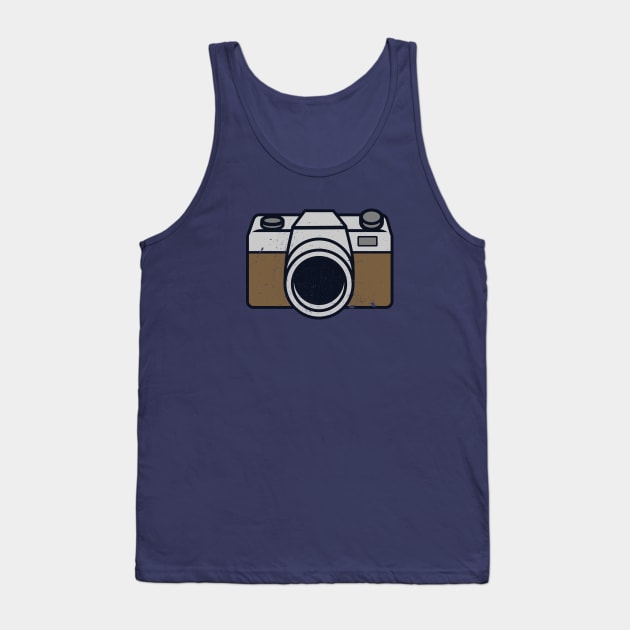 Retro Camera Tank Top by LineXpressions